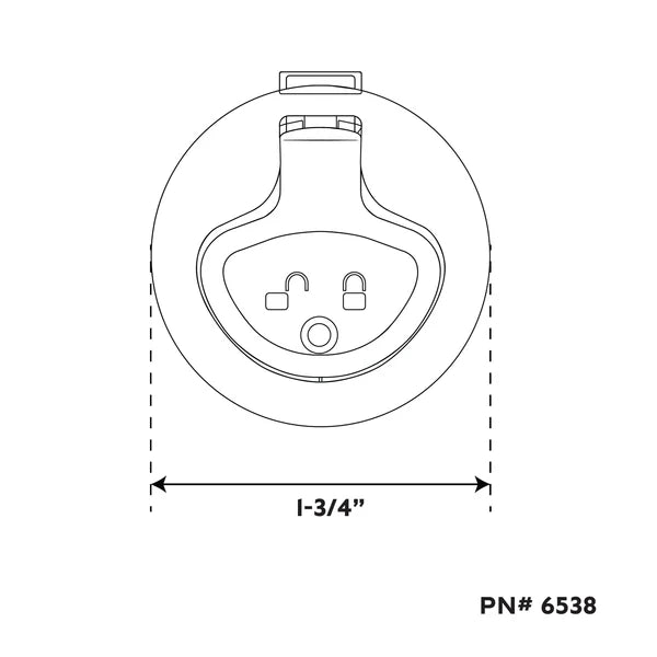 Whitecap 6538 | – – MINI SLAM LATCH SS LOCKING