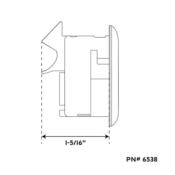 Whitecap 6538 | – – MINI SLAM LATCH SS LOCKING