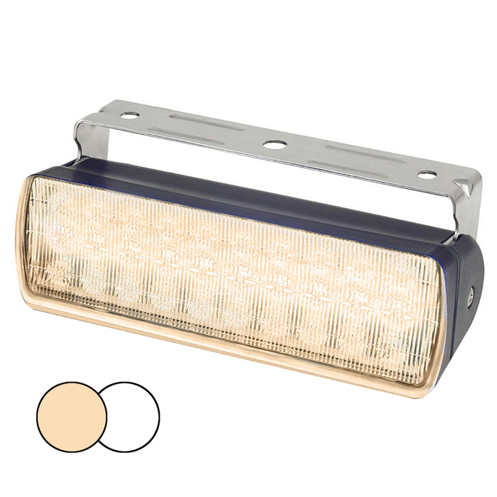 Focos LED de dos colores Hella Marine Sea Hawk XL - LED blanco cálido/blanco - Carcasa negra