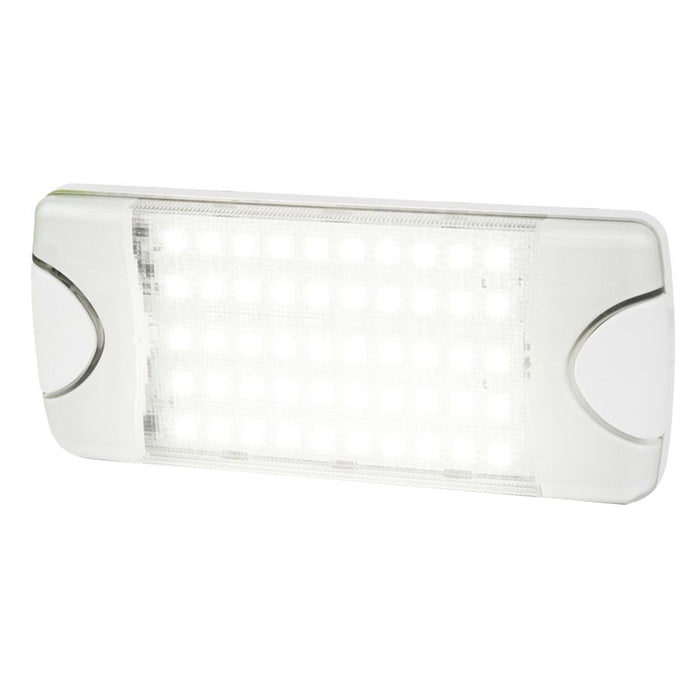 Lámpara interior/exterior de perfil bajo Hella Marine DuraLED 50 - Haz blanco amplio y dispersor