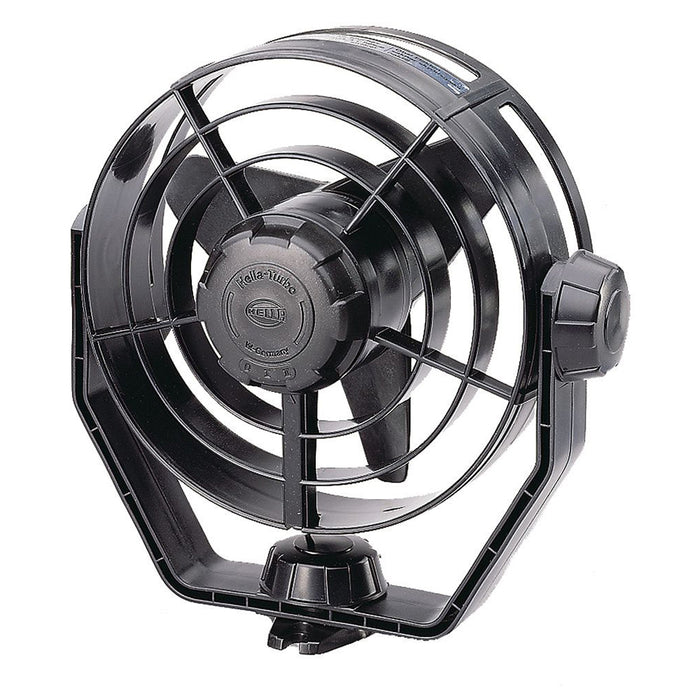 Hella 3361002 12V Two Speed "Turbo" Fan, Black