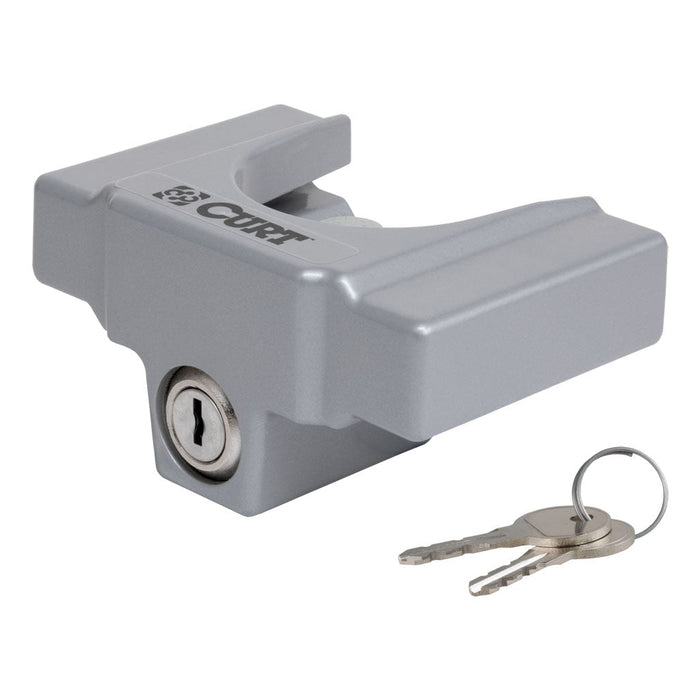 Curt Trailer Coupler Lock, Fits Most 2", 1-7/8" Couplers (Grey Aluminum) #23079