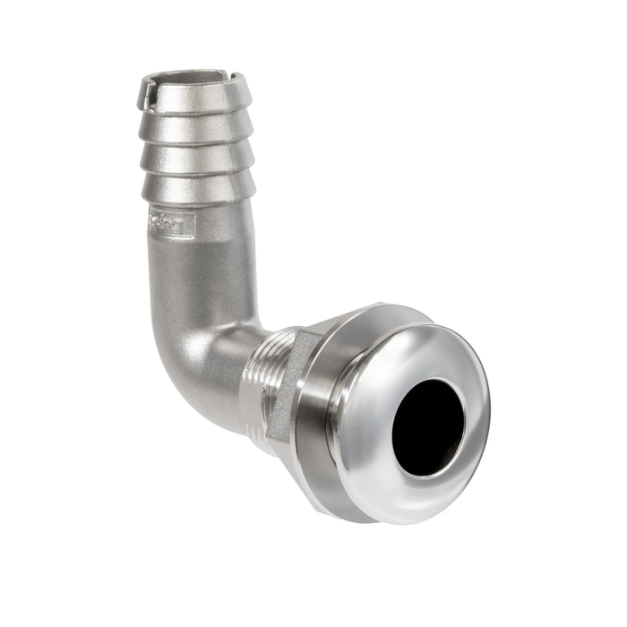 Whitecap 6579X Pasacasco dúplex de acero inoxidable - 90 grados - 1-1/8"