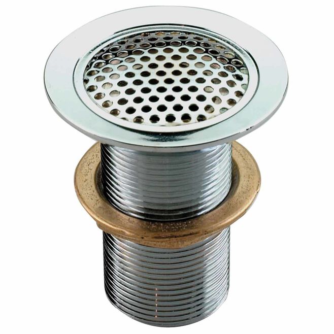 Perko 0361005CHR Flush Mount Drain For 3/4" Pipe, Chrome/Bronze