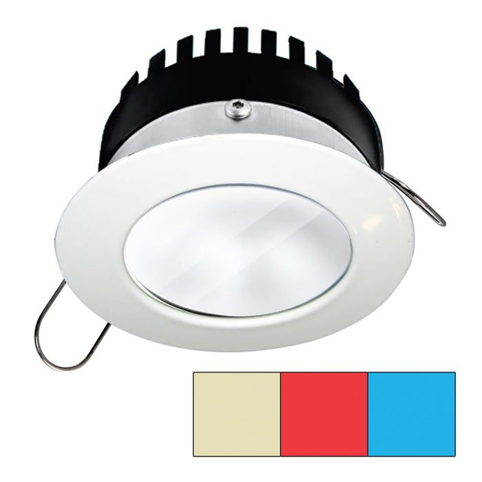 i2Systems Apeiron Pro A503 - 3W - Redondo - Blanco cálido, rojo y azul - Acabado blanco