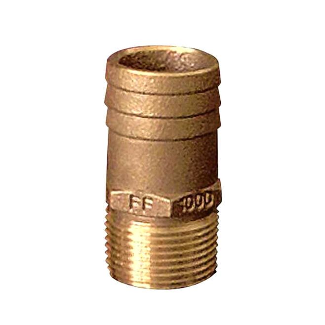 Groco FF-2500 FF Bronze Full Flow Pipe-To Hose Adapter With NPT Thread