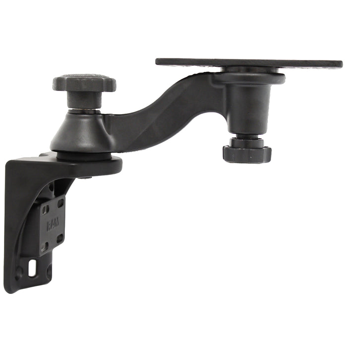 Brazo oscilante simple RAM Mount de 6" con base rectangular de 6,25" x 2" y base de montaje vertical