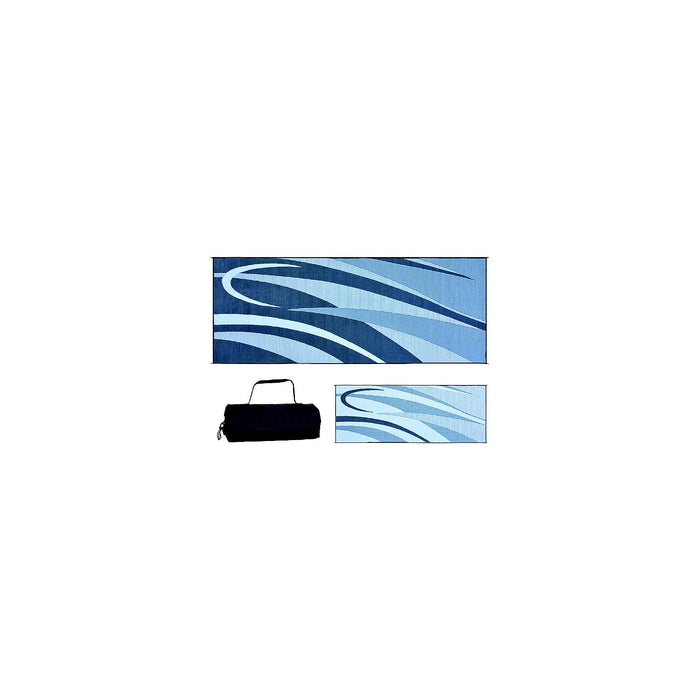 Ming's Mark GC1-BLK/SLVR Reversible Mat, Graphic Black/Silver, 8' x 20'
