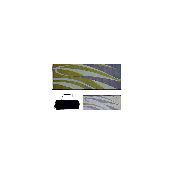Ming's Mark GC7-BRN/GOLD Reversible Mat, Graphic Brown/Gold, 8' x 20'