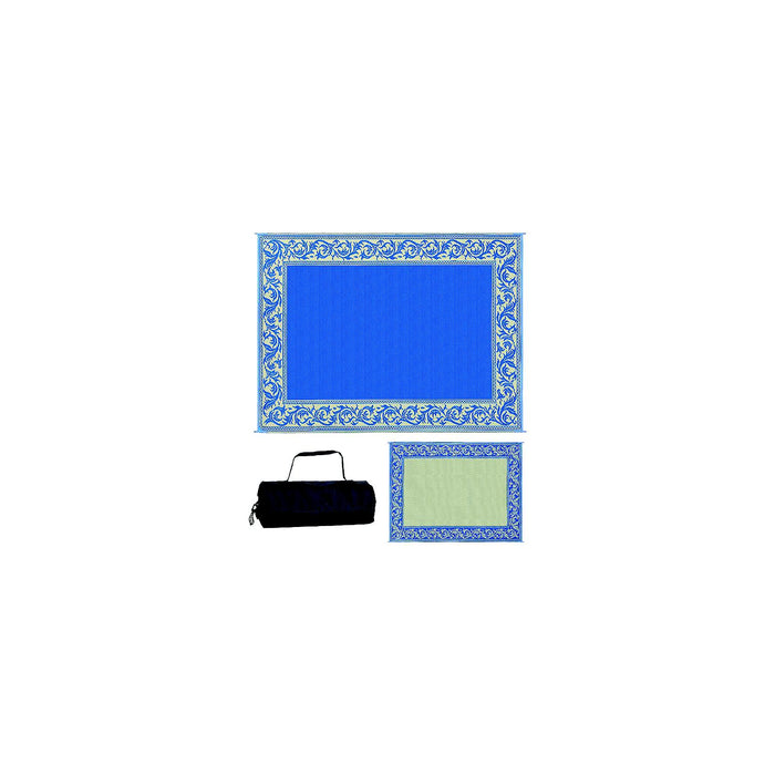 Ming's Mark RA3-BLU/BEIGE Reversible Mat, Classical Blue/Beige, 9' x 12'
