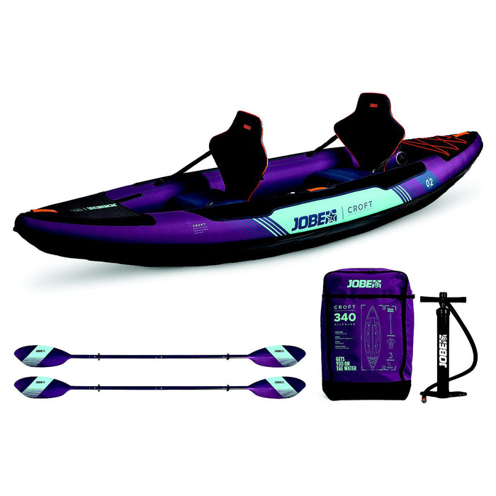 Jobe Sports 600025001PCS Croft Inflatable Kayak Package 11 ft 2") length X 35", width