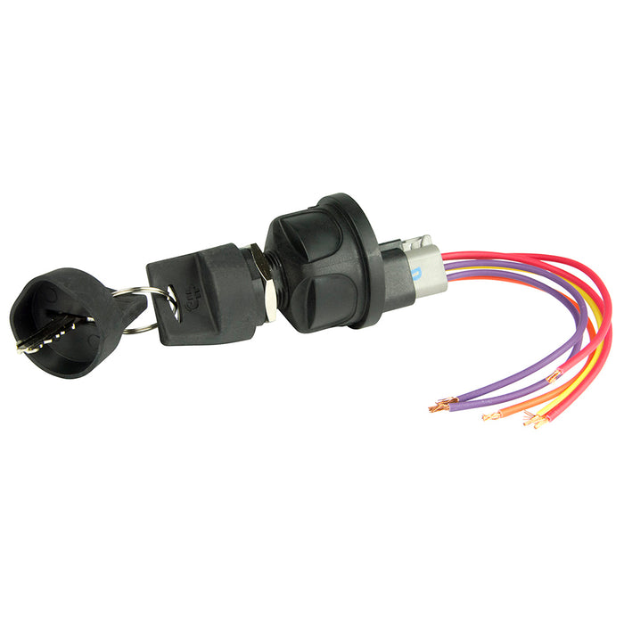 Interruptor de encendido de nailon sellado de 4 posiciones BEP: accesorio/apagado/encendido y accesorio/arranque