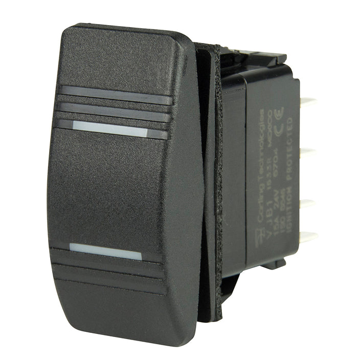 Interruptor BEP DPDT Contura - 2 LED ámbar - ENCENDIDO/APAGADO/ENCENDIDO