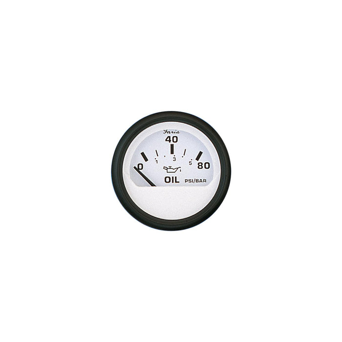 Faria 12902 Euro 2" Oil Pressure Gauge 80 PSI