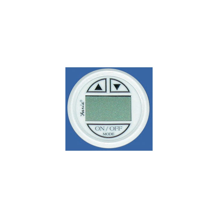 Faria F13151 Digital Depth Sounder, Dress White w/In-Hull Transducer