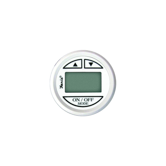 Faria F13151 Digital Depth Sounder, Dress White w/In-Hull Transducer