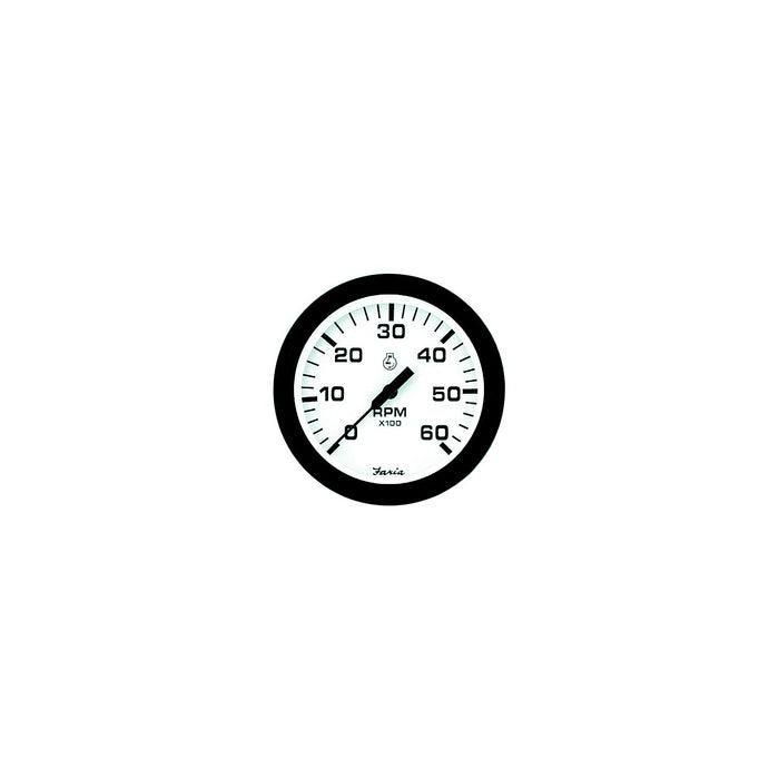 Faria 32904 Euro 4" Gauge 6000 RPM Tachometer (Gas) (Inboard & I/O)