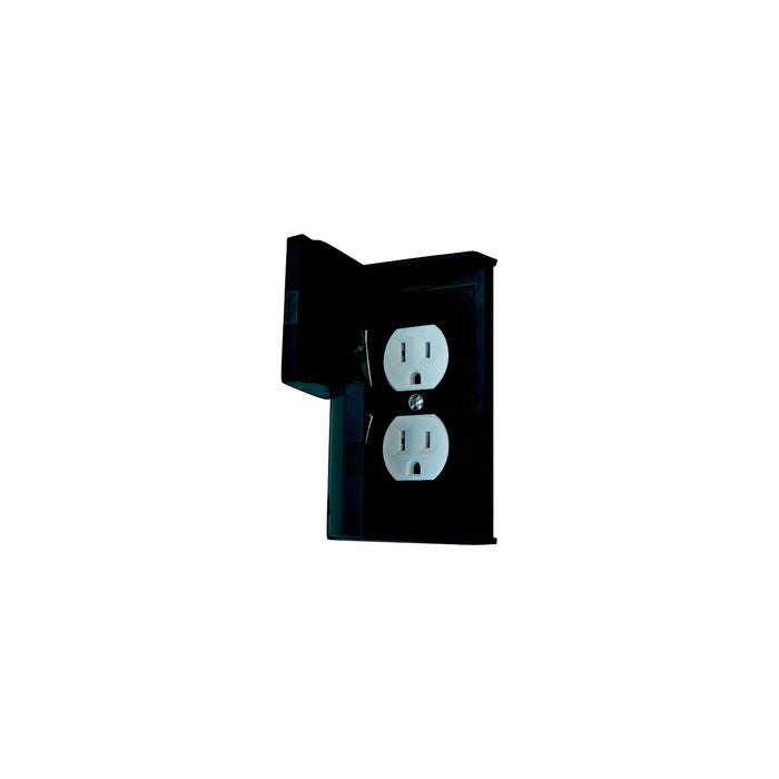 Diamond Group DG52522SVP Weatherproof Standard Cover w/Receptacle, Black