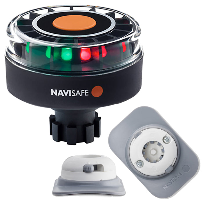 Navisafe Navilight Tricolor 2NM con base Navibolt y soporte RIB - Blanco