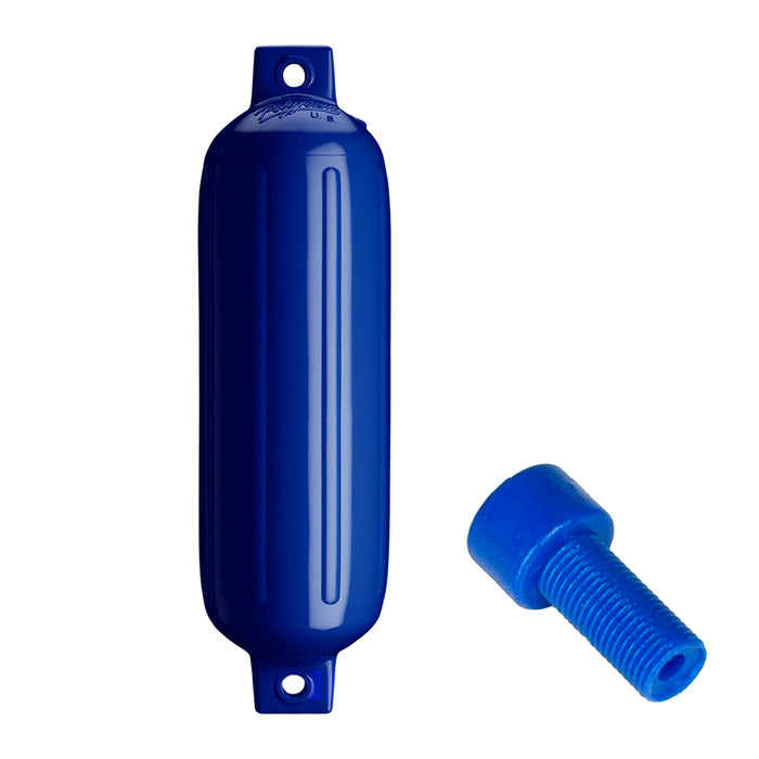 Polyform G-4 COBALT BLUE W/AIR ADAPTER G-4 Twin Eye Fender 6.5" x 22" w/Adapter
