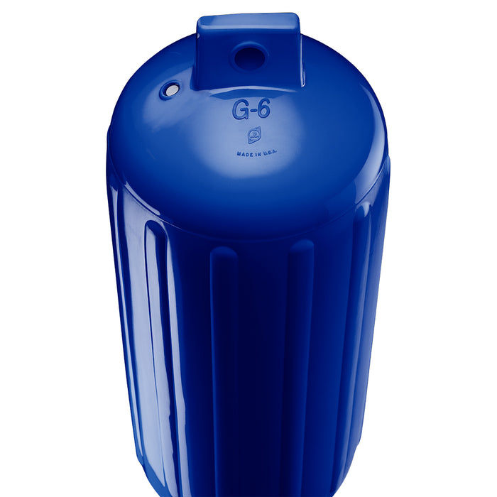 Polyform G-6 COBALT BLUE W/AIR ADAPTER G-6 Twin Eye Fender 11" x 30" w/Adapter