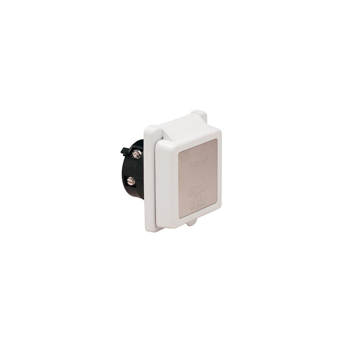 Marinco 6351EL 50 Amp 125V Power Inlet w/ SS Trim Without Rear Safety Enclosure