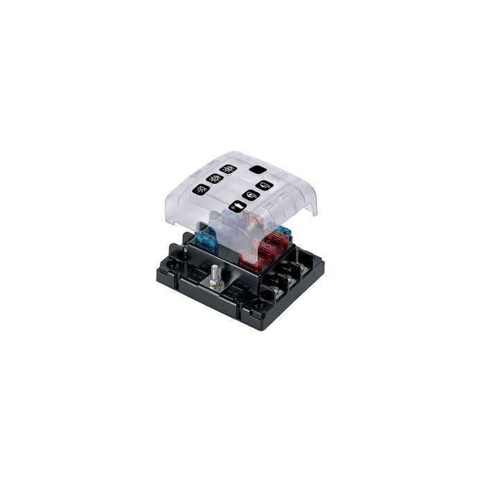 BEP ATC-6WQC Marinco ATC 6-Way Fuse Holder With Cover and Link
