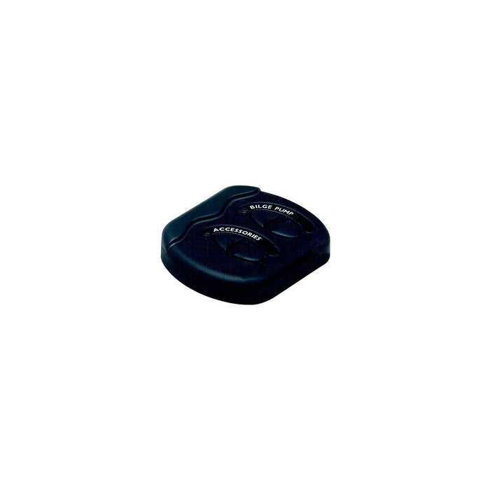 BEP CG2-2W-F Marinco Contour Generation II Sprayproof Switch Panel w/ Fuse(s), Black