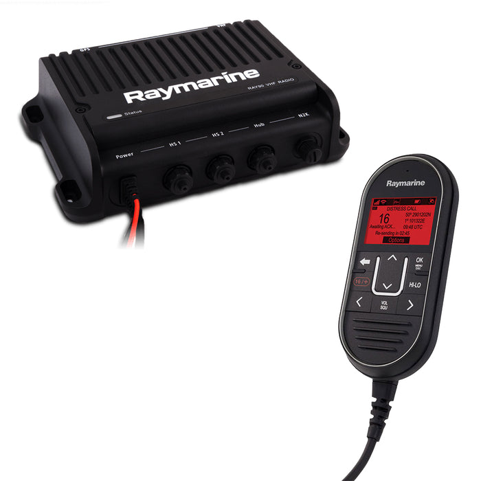 Sistema de radio modular de caja negra VHF de doble estación Raymarine Ray91 con AIS