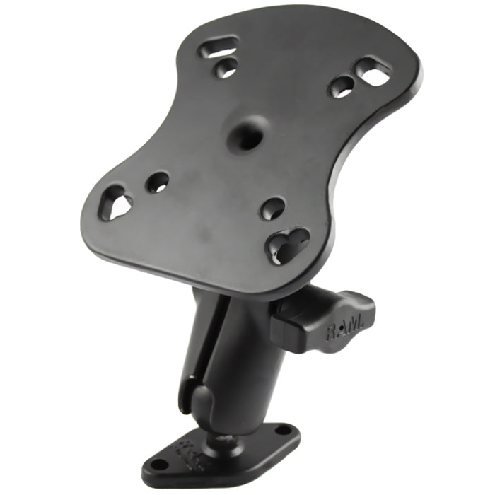 Soporte para electrónica marina con bola RAM Mount de 1" y base de diamante