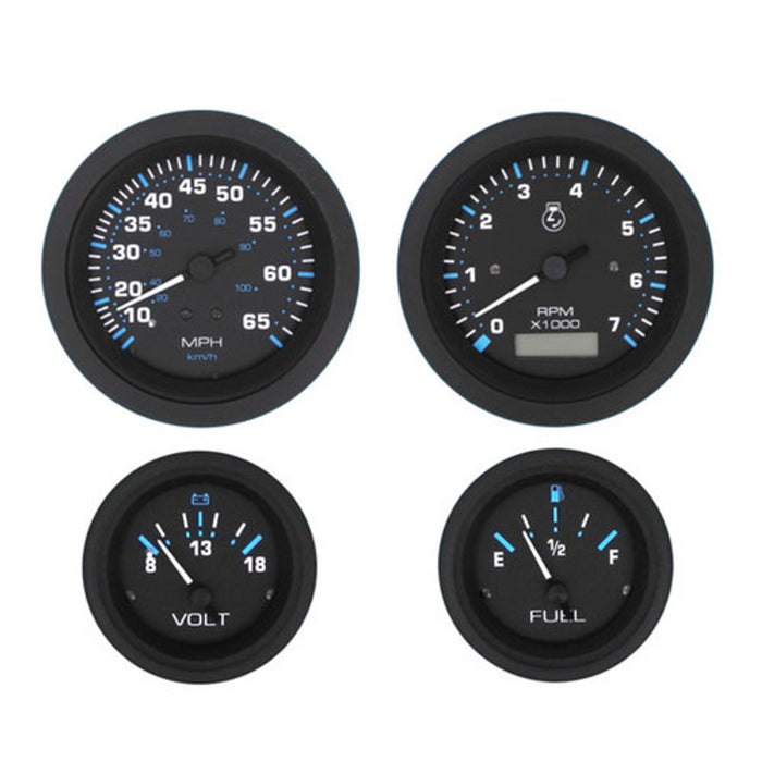 Sierra 69712P 4 Gauge Set, Eclipse - Tach/Hr