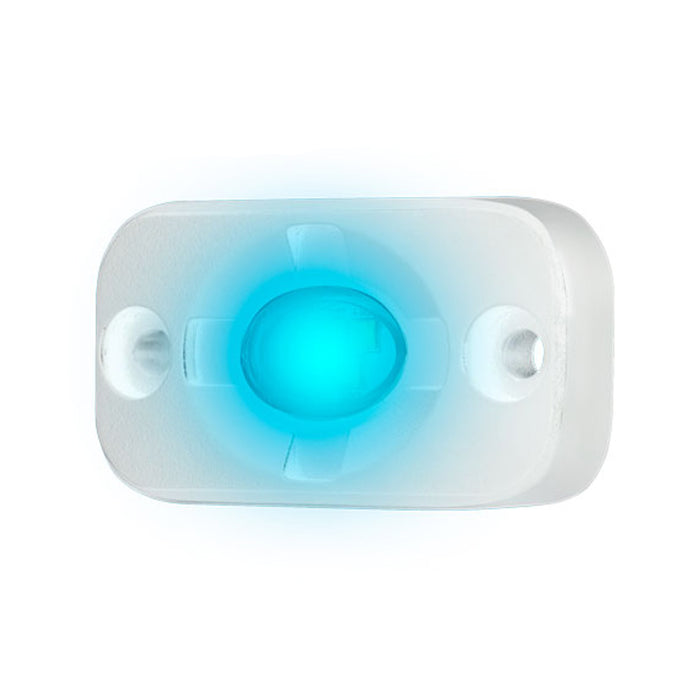 Módulo de iluminación auxiliar de acento marino HEISE - 1,5" x 3" - Blanco/azul