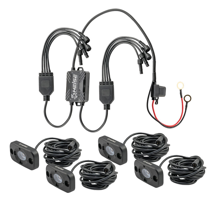 Kit de iluminación decorativa RGB HEISE (paquete de 4)