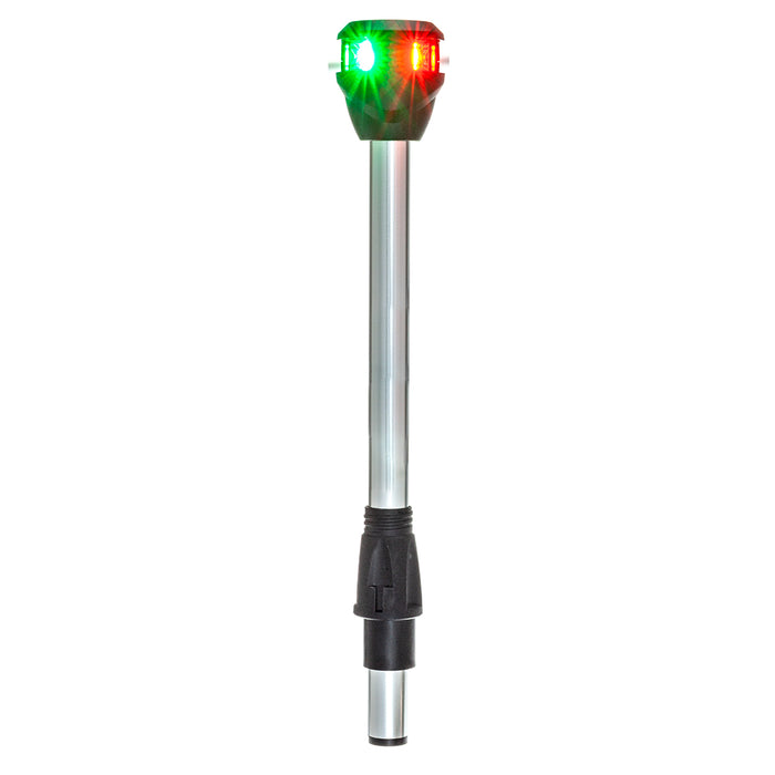 Luz de navegación Attwood LightArmor bicolor con luz de trabajo - Recta - 10"