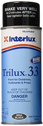 Interlux Trilux 33 Aerosol Antifouling Spray Paint Black