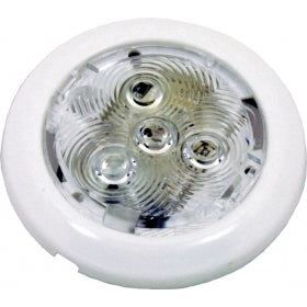 Attwood 6320W7 2.75" White Plastic LED Round Interior/Exterior Light