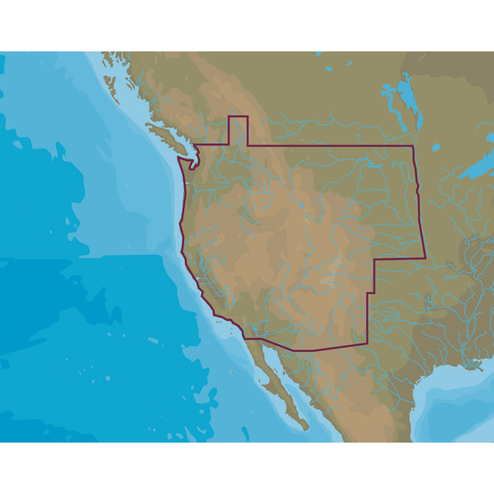 C-MAP M-NA-D071-MS 4D Lakes NA-D071 West US Lakes