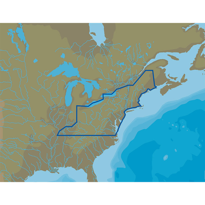 C-MAP M-NA-D073-MS 4D Lakes NA-D073 North East