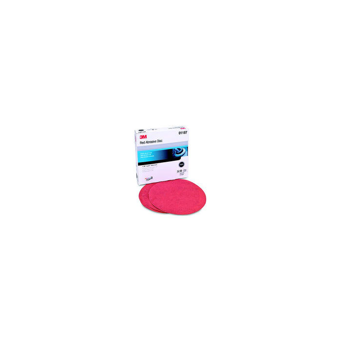 3M 1221 Red Hookit Disc 6 P220A 50/Bx