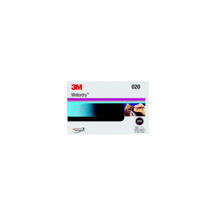 3M 2035 Imperial Wet Or Dry Paper Sheets, 9" x 11" Grade P800 50/Pack