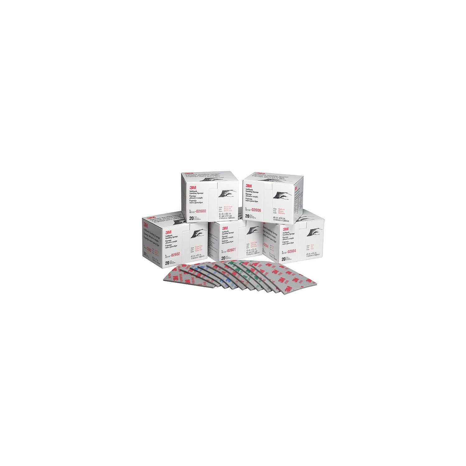 3M 2604 Fine Sanding Sponges 20/Box — Freeport Marine Supply