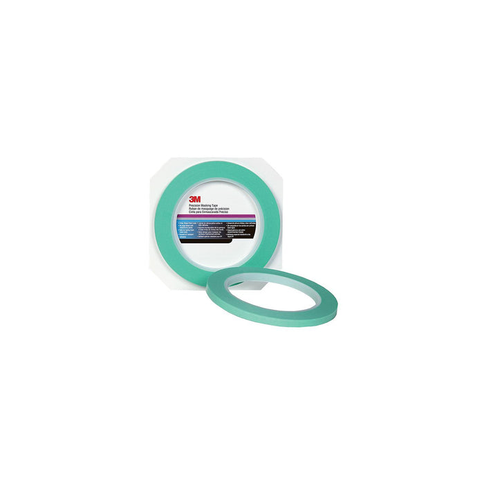 3M 6525 Precision Masking Tape, 1/4" x 60 Yards