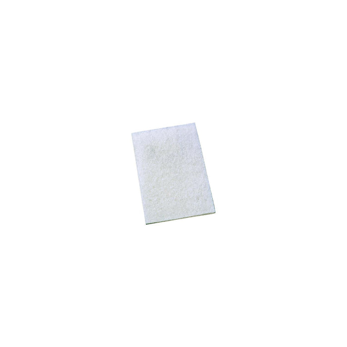 3M 07445 Scotch Brite Hand Pads, Very Fine, White, 20/Box
