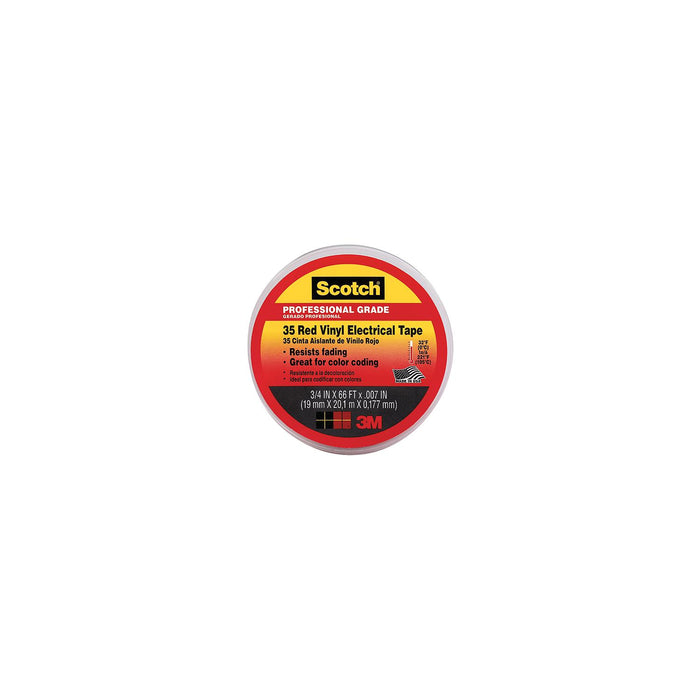 3M 10810 #35 Vinyl Elect Tape 3/4 Red