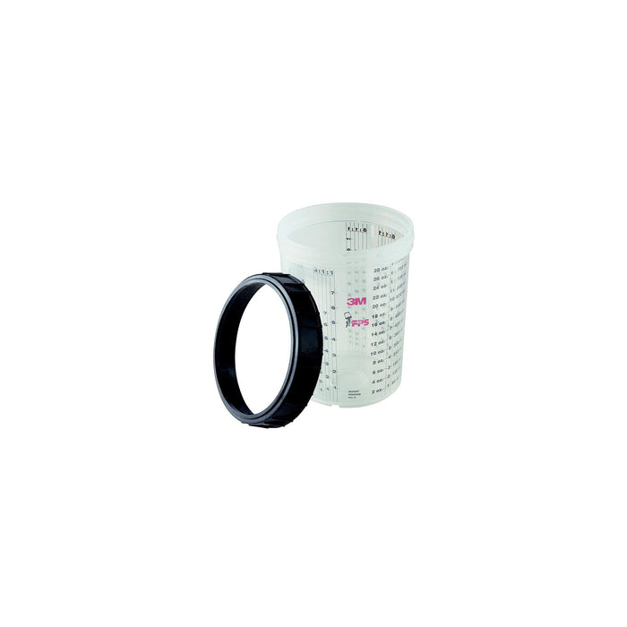 3M 16001 Paint Prep System Cups & Collar Std (2/Bx)