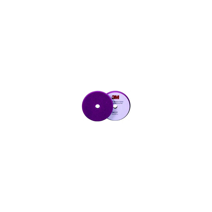 3M 34127 Marine Perfect-It Random Orbital Foam Compounding Pad, 6" Fine, Purple, 2 Pads/Bag