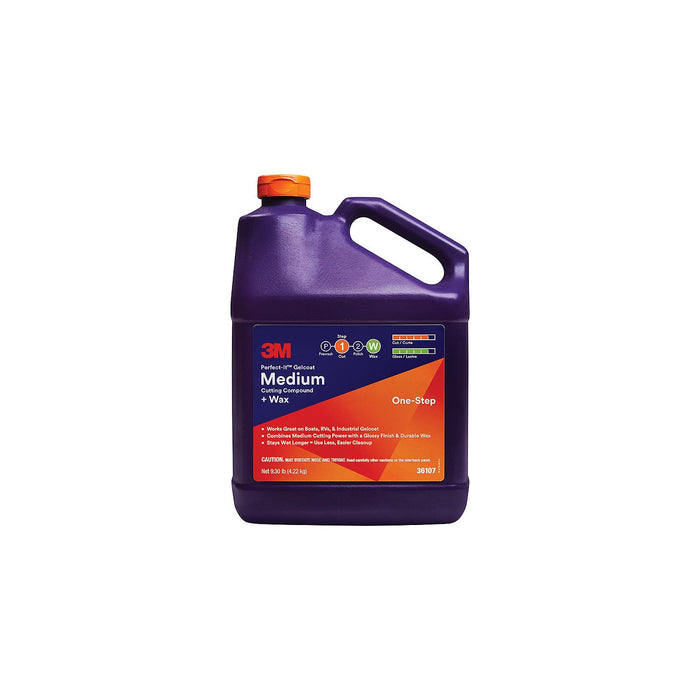 3M 051131-36107 Perfect-It Gelcoat Medium Cutting Compound/Wax, Gal.