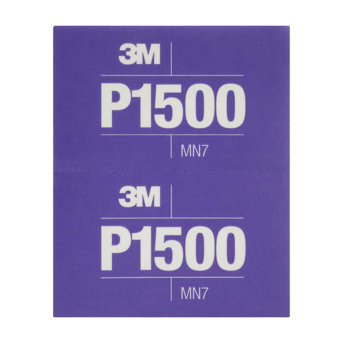 3M 34342 Hookit Flexible Abrasive Hand Sheet, P1200, 25/pk