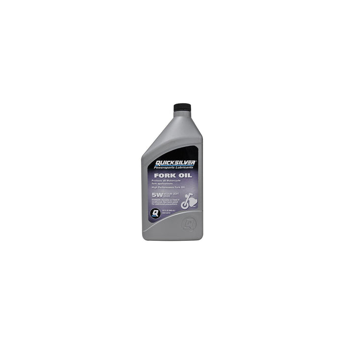 Mercury 92-8M0128410 Quicksilver High Performance Fork Oil, 5W, Qt., 6/case