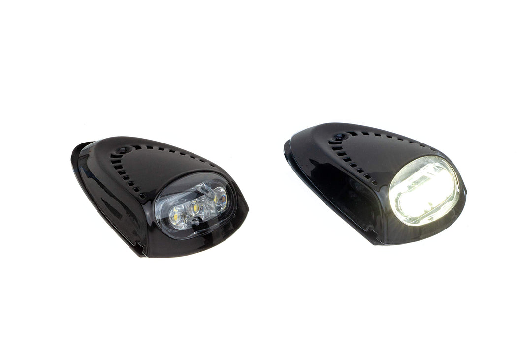 Attwood 6523BK7 Black LED Docking Lights, 2.8" x 4.5"